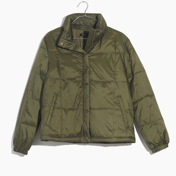 NWT Madewell Travel Buddy Packable Puffer Jacket L - Picture 4 of 9